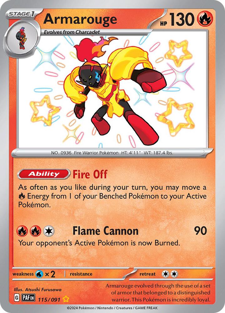 Armarouge 115/091 (SV: Paldean Fates)  - Holofoil