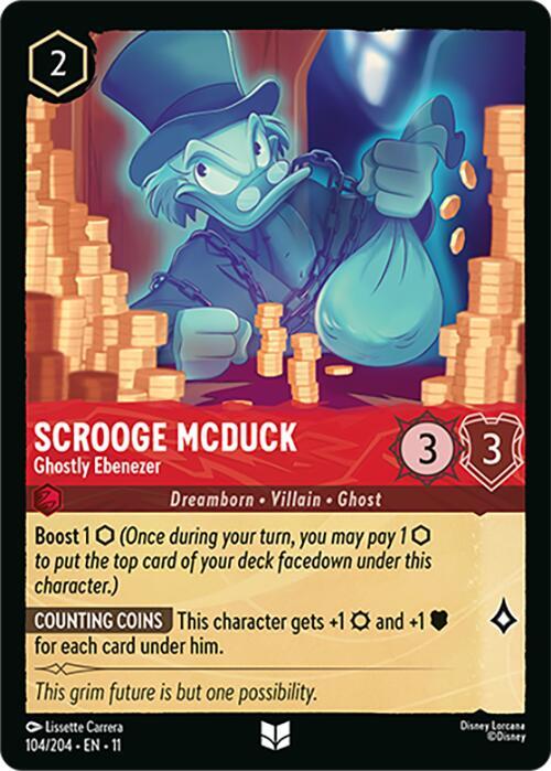 Scrooge McDuck, Ghostly Ebenezer 104/204 ()  - Cold Foil