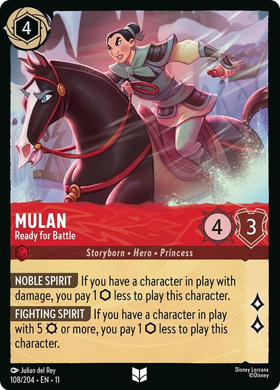 Mulan, Ready for Battle 108/204 (Winterspell) 