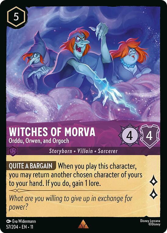 Witches of Morva, Orddu, Orwen, and Orgoch 57/204 (Winterspell) 