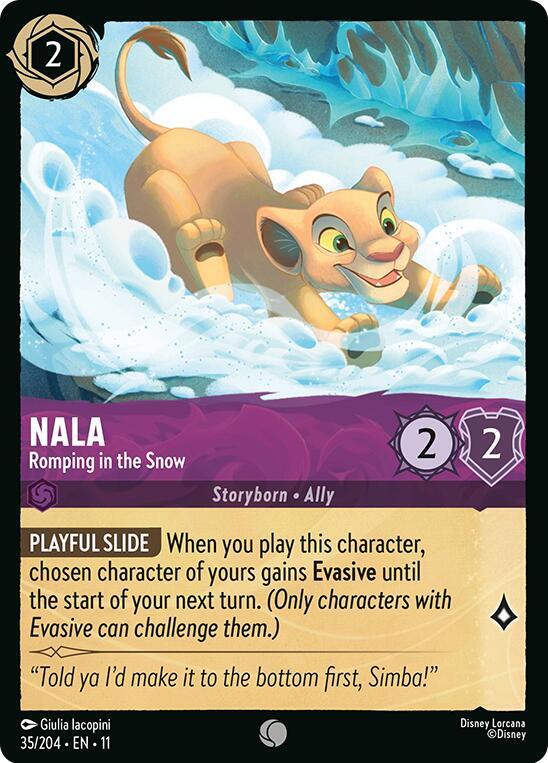 Nala, Romping in the Snow 35/204 (Winterspell) 