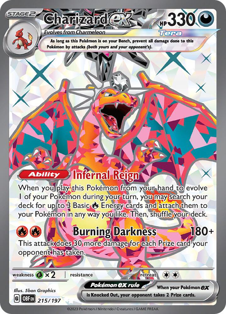 Charizard ex 215/197 (SV03: Obsidian Flames)  - Holofoil