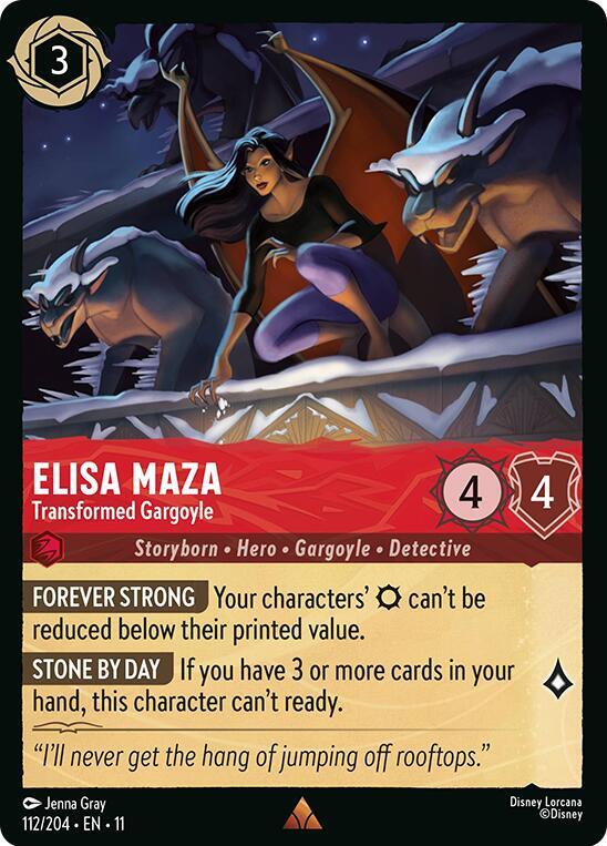 Elisa Maza, Transformed Gargoyle 112/204 (Winterspell) 