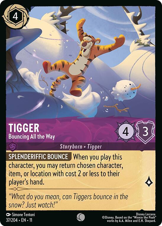 Tigger, Bouncing All the Way 37/204 (Winterspell) 