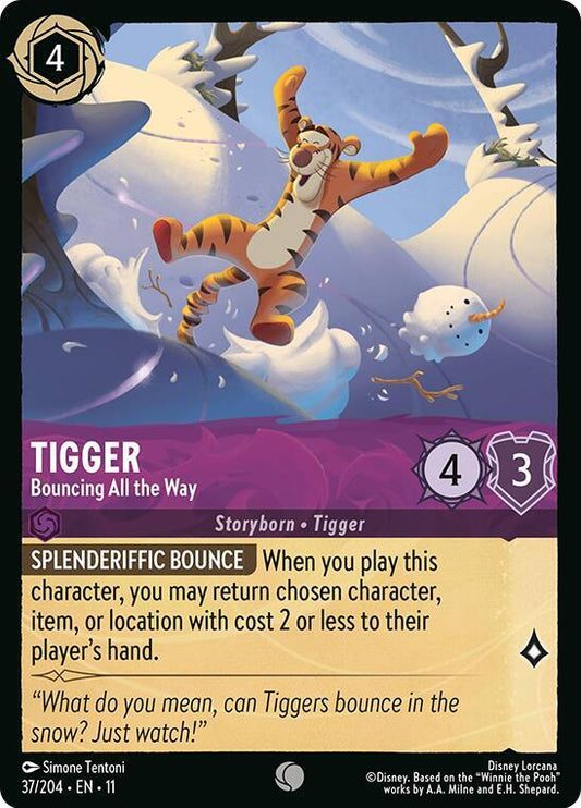 Tigger, Bouncing All the Way 37/204 (Winterspell) 
