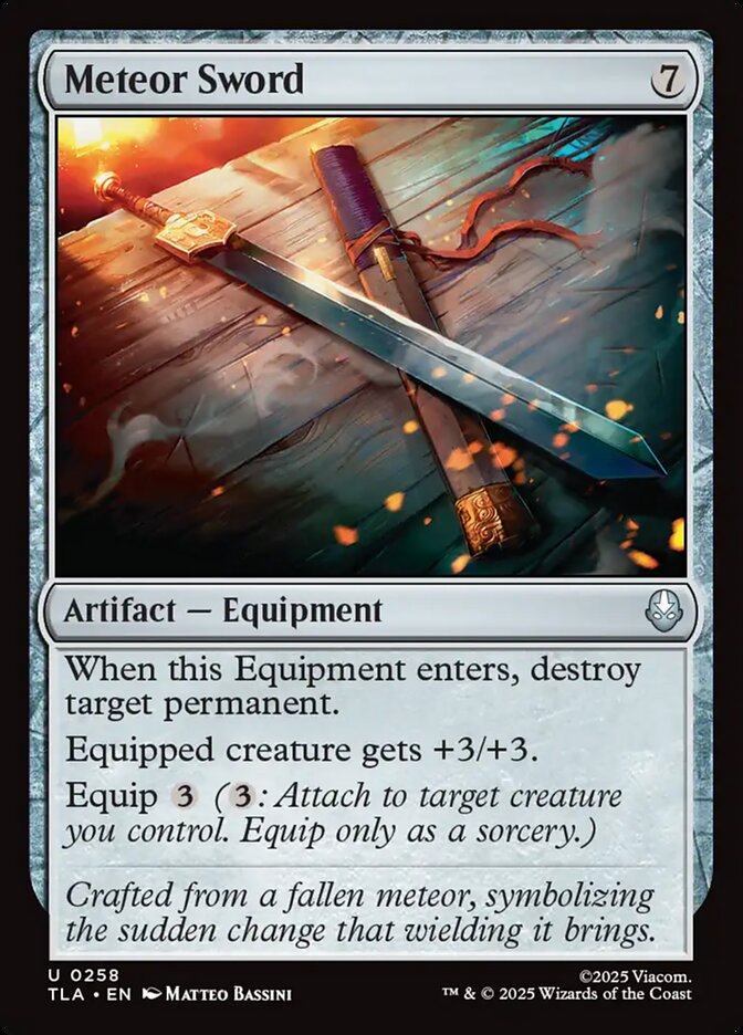 Meteor Sword 258/286 (Avatar: The Last Airbender)  - Foil