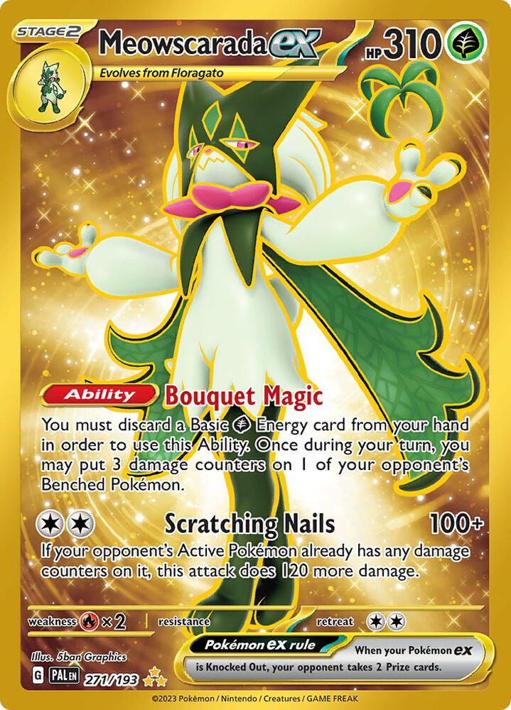 Meowscarada ex 271/193 (SV02: Paldea Evolved)  - Holofoil