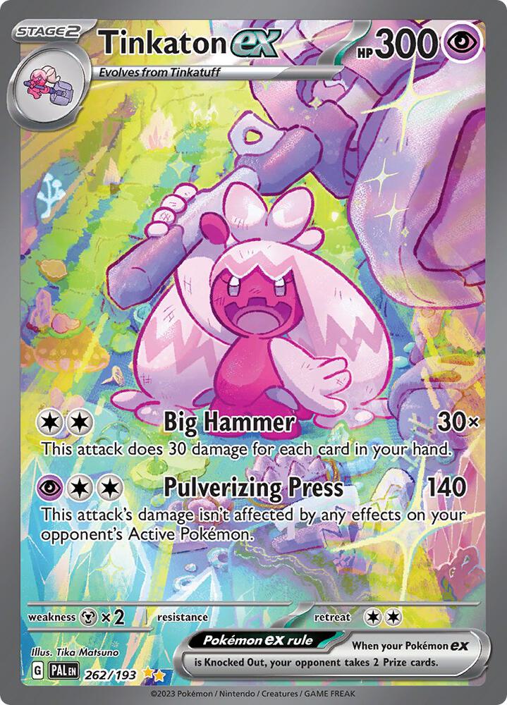 Tinkaton ex 262/193 (SV02: Paldea Evolved)  - Holofoil