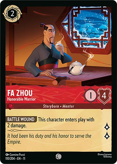 Fa Zhou, Honorable Warrior 110/204 ()  - Cold Foil