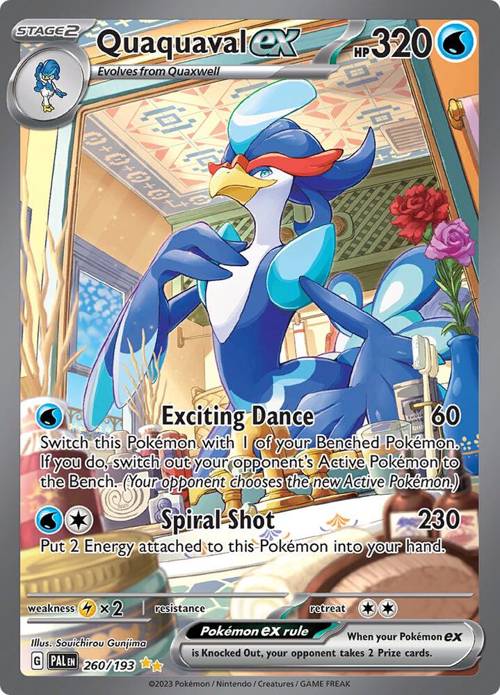 Quaquaval ex 260/193 (SV02: Paldea Evolved)  - Holofoil