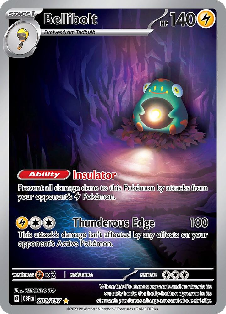 Bellibolt 201/197 (SV03: Obsidian Flames)  - Holofoil