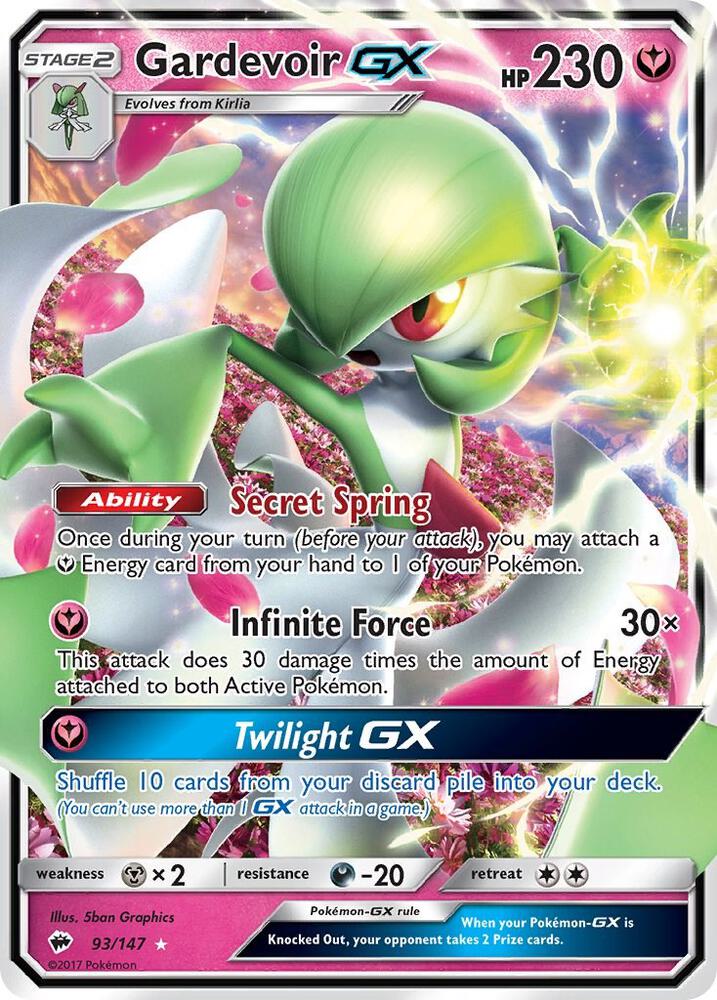 Gardevoir GX 93/147 (SM - Burning Shadows)  - Holofoil