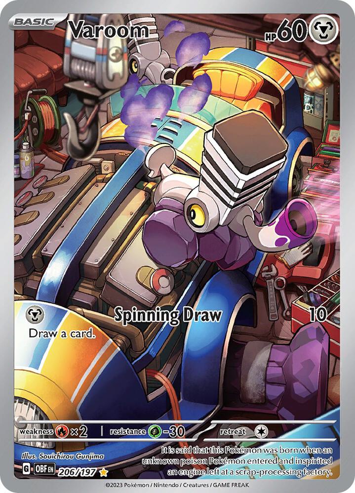 Varoom 206/197 (SV03: Obsidian Flames)  - Holofoil