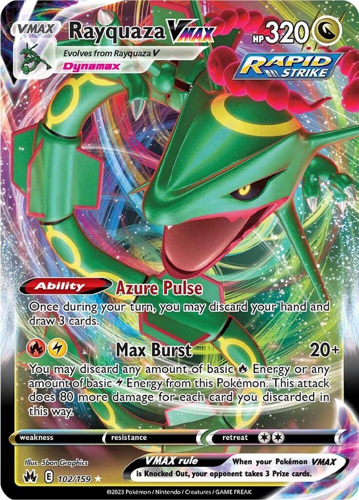 Rayquaza VMAX 102/159 (Crown Zenith)  - Holofoil