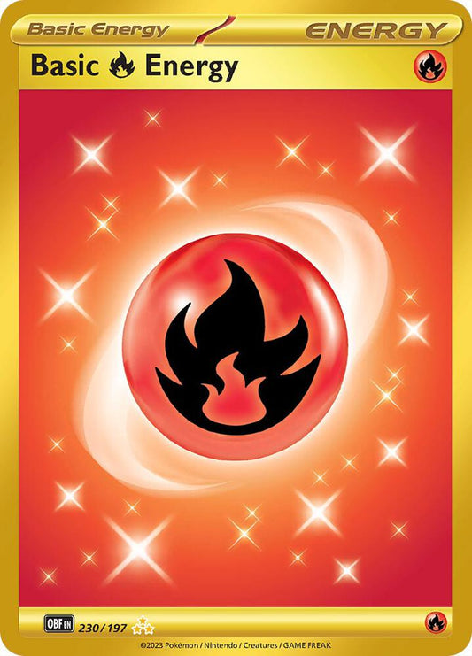 Basic Fire Energy 230/197 (SV03: Obsidian Flames)  - Holofoil