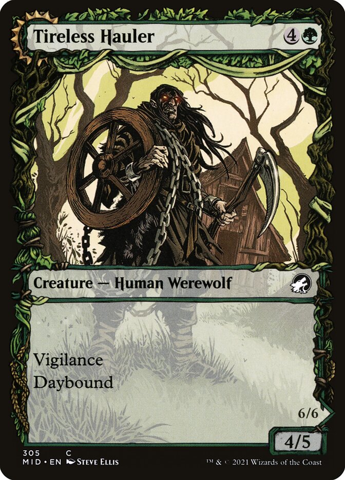 Tireless Hauler // Dire-Strain Brawler 305/277 (Innistrad: Midnight Hunt) 