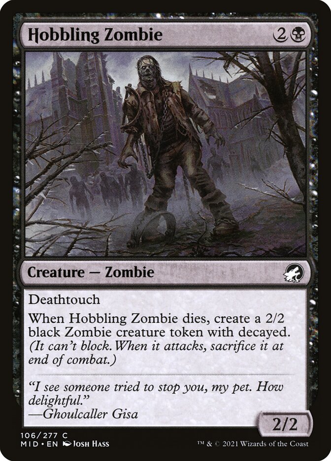Hobbling Zombie 106/277 (Innistrad: Midnight Hunt) 