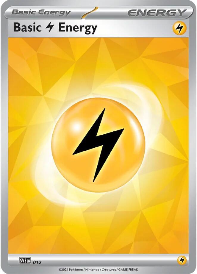 Basic Lightning Energy 012 (SVE: Scarlet & Violet Energies)  - Holofoil