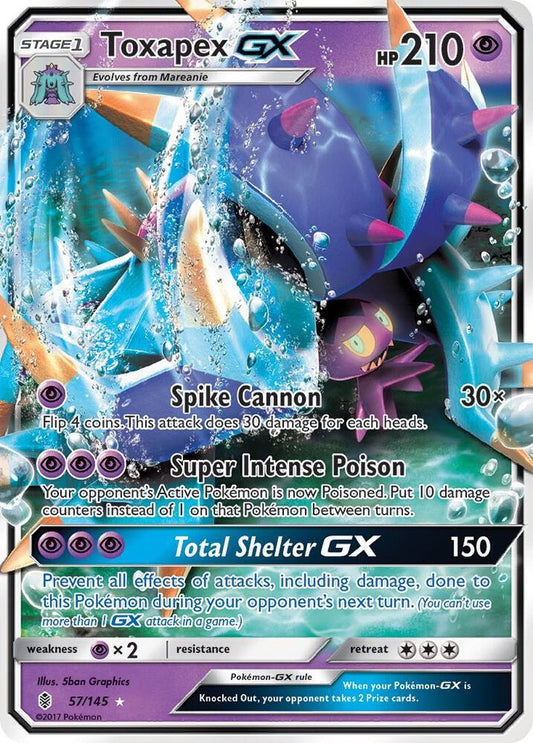 Toxapex GX 57/145 (SM - Guardians Rising)  - Holofoil