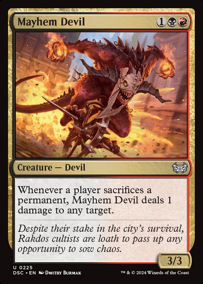 Mayhem Devil 225/40 (Commander: Duskmourn: House of Horror) 