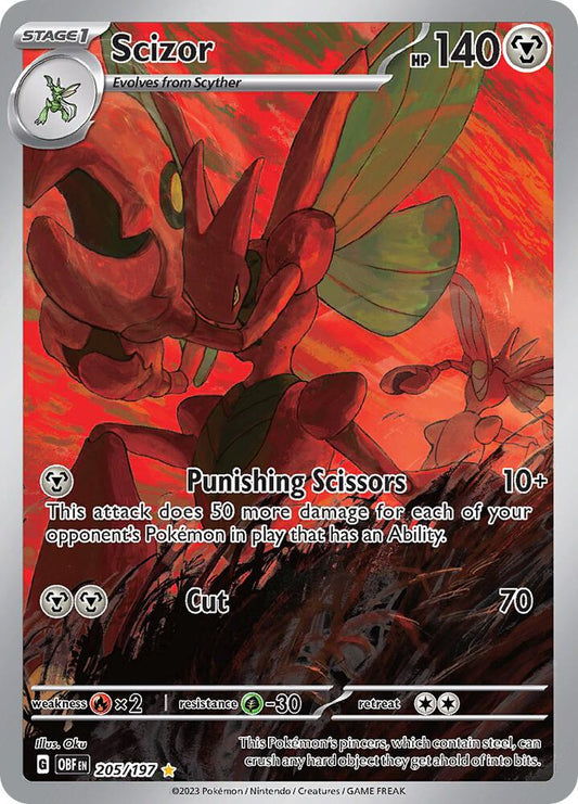 Scizor 205/197 (SV03: Obsidian Flames)  - Holofoil