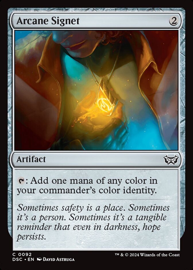 Arcane Signet 92 (Commander: Duskmourn: House of Horror) 