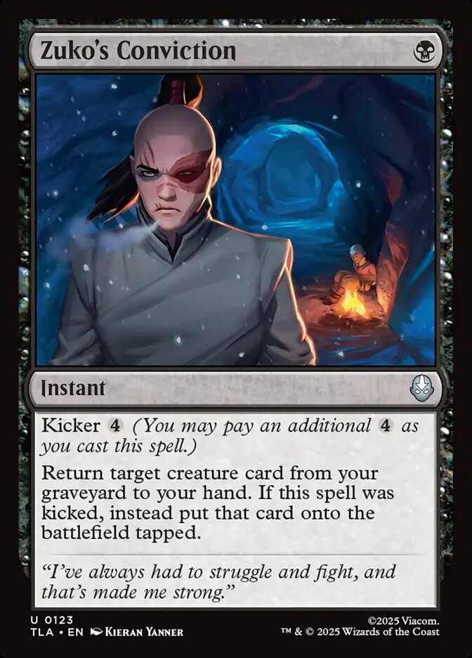 Zuko's Conviction 123/286 (Avatar: The Last Airbender) 