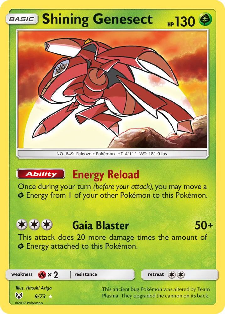 Shining Genesect 9/73 (Shining Legends)  - Holofoil