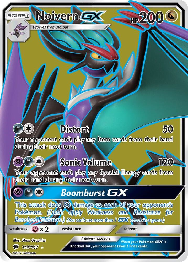 Noivern GX 141/147 (SM - Burning Shadows)  - Holofoil