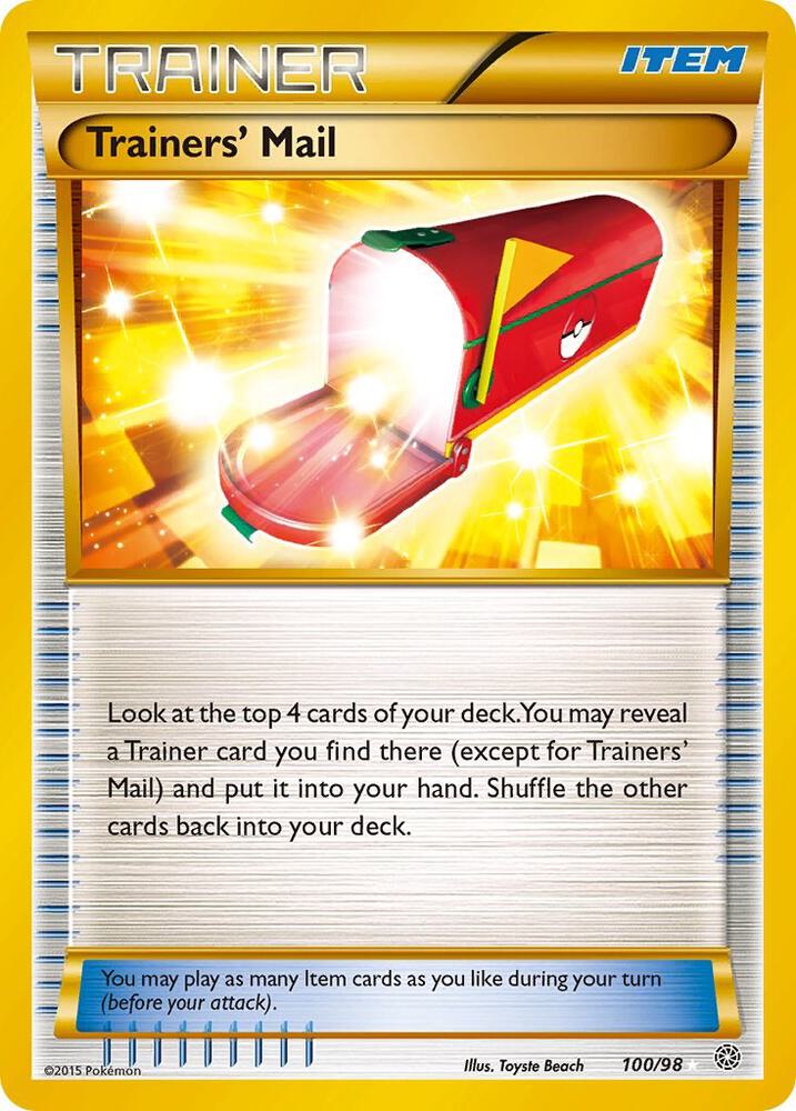 Trainers' Mail 100/98 (XY - Ancient Origins)  - Holofoil