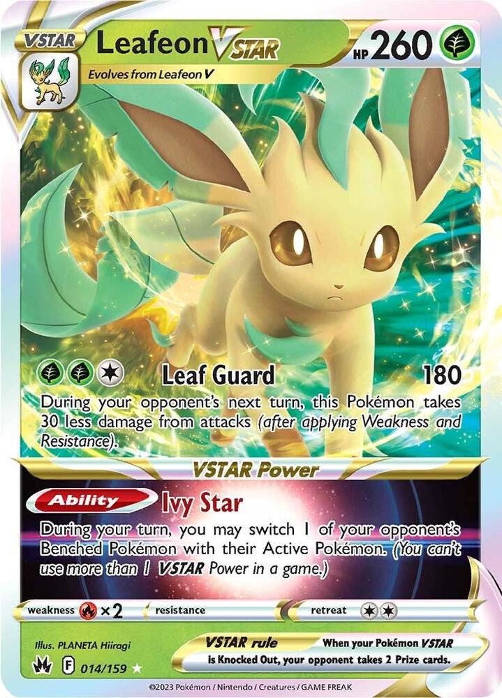 Leafeon VSTAR 014/159 (SWSH: Crown Zenith)  - Holofoil