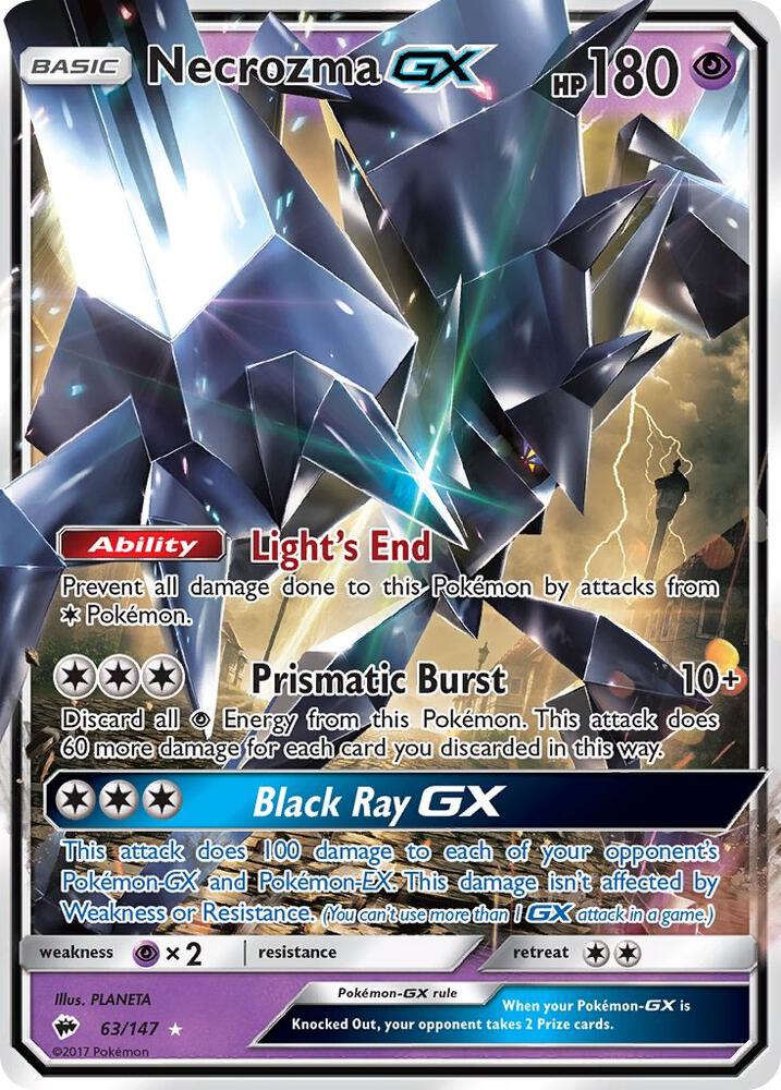 Necrozma GX 63/147 (SM - Burning Shadows)  - Holofoil