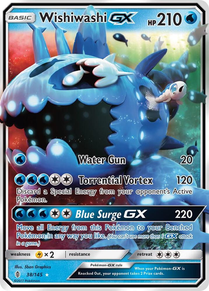 Wishiwashi GX 38/145 (SM - Guardians Rising)  - Holofoil