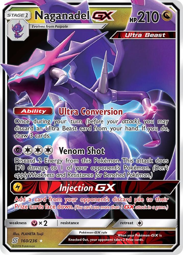 Naganadel GX 160/236 (SM - Unified Minds)  - Holofoil