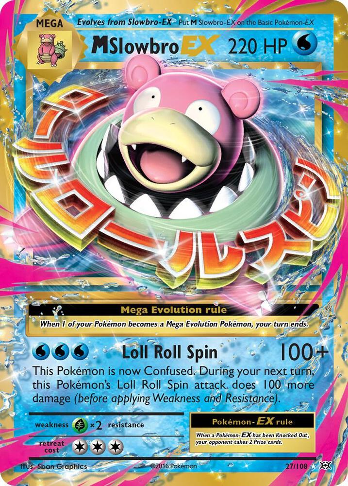 M Slowbro EX 27/108 (XY - Evolutions)  - Holofoil