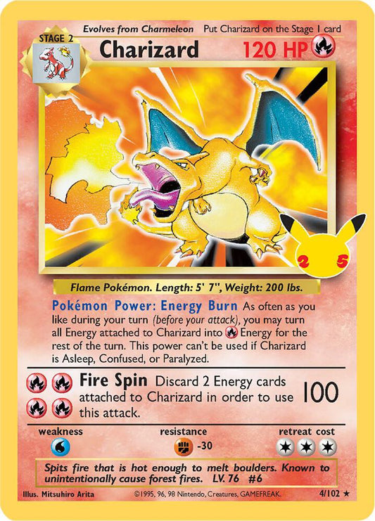Charizard 4/102 (Celebrations: Classic Collection)  - Holofoil