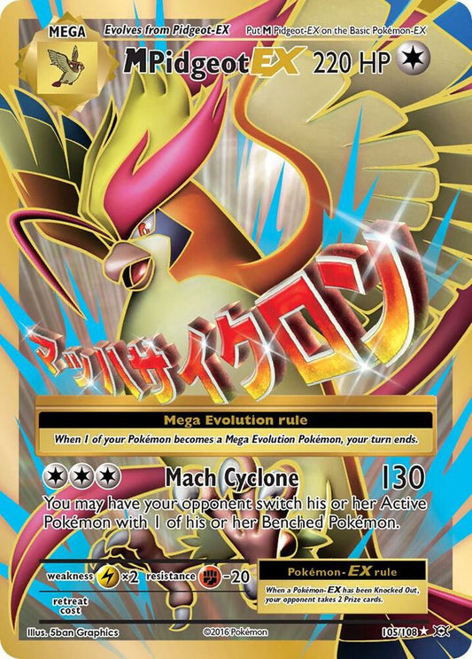 M Pidgeot EX 105/108 (XY - Evolutions)  - Holofoil