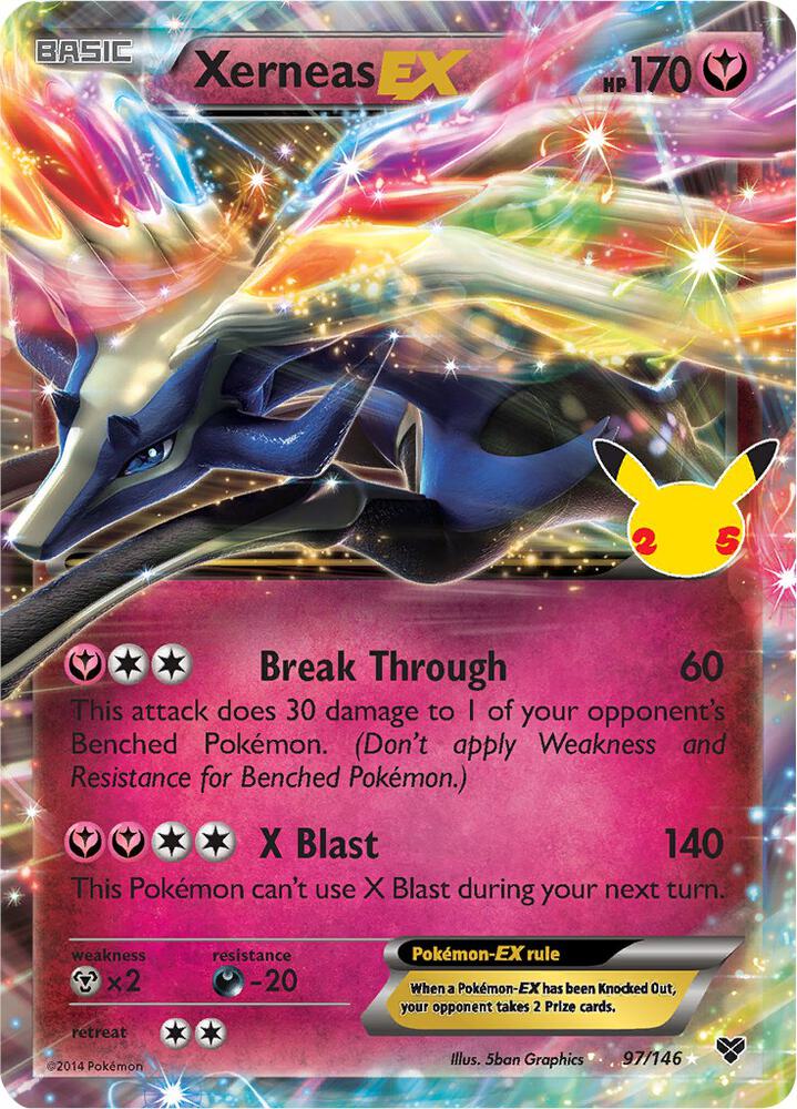 Xerneas EX 97/146 (Celebrations: Classic Collection)  - Holofoil