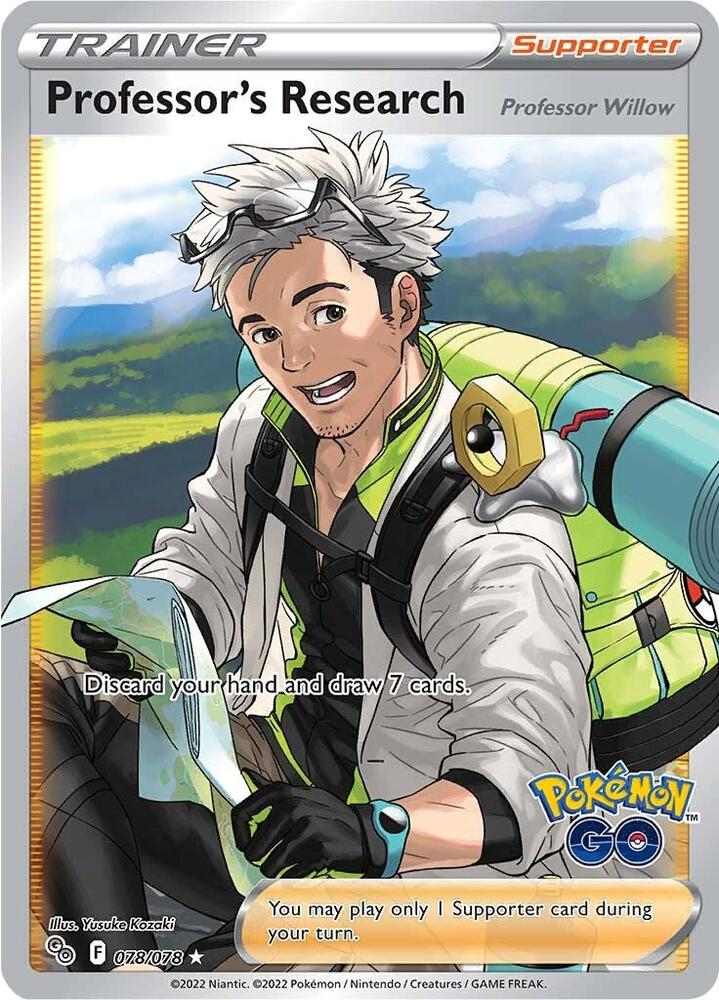 Professors Research Professor Willow Full Art 078/078 (Pokemon GO)  - Holofoil