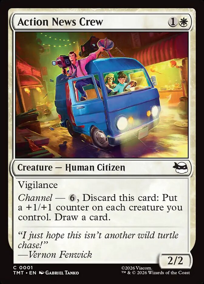 Action News Crew 1/190 (Teenage Mutant Ninja Turtles) 