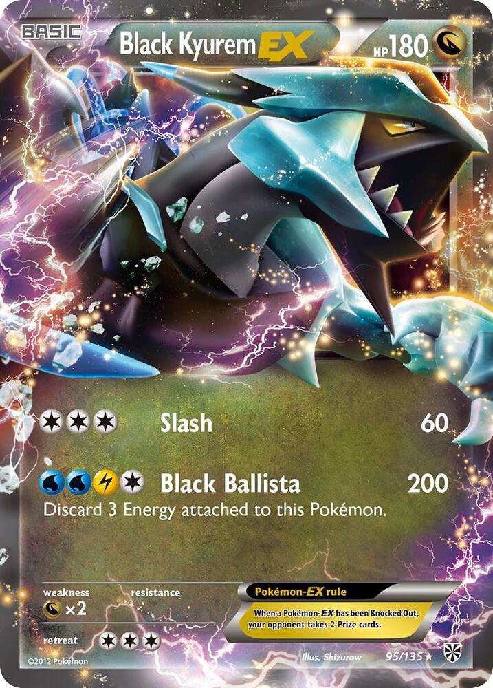 Black Kyurem EX 95/135 (Plasma Storm)  - Holofoil