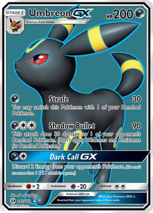 Umbreon GX 142/149 (SM Base Set)  - Holofoil