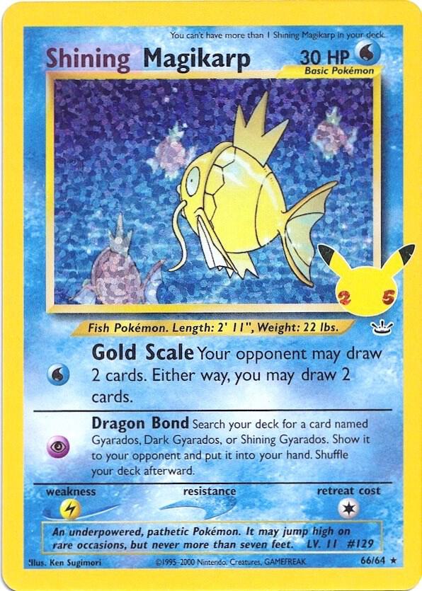 Shining Magikarp 66/64 (Celebrations: Classic Collection)  - Holofoil