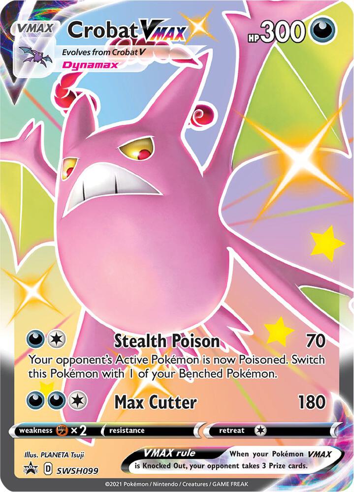 Crobat VMAX SWSH099 (SWSH: Sword & Shield Promo Cards)  - Holofoil