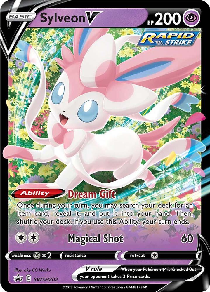 Sylveon V SWSH202 (SWSH: Sword & Shield Promo Cards)  - Holofoil
