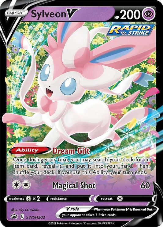 Sylveon V SWSH202 (SWSH: Sword & Shield Promo Cards)  - Holofoil