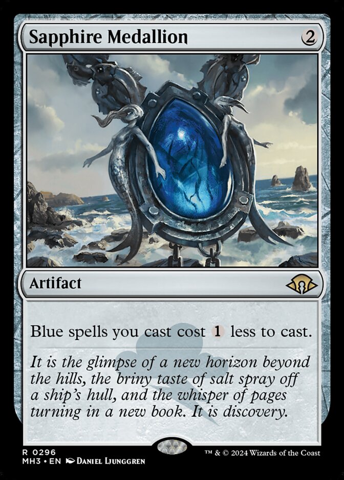 Sapphire Medallion 296 (Modern Horizons 3)  - Foil