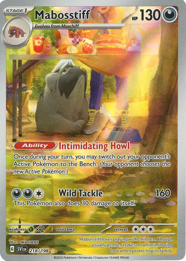 Mabosstiff 218/198 (SV01: Scarlet & Violet Base Set)  - Holofoil