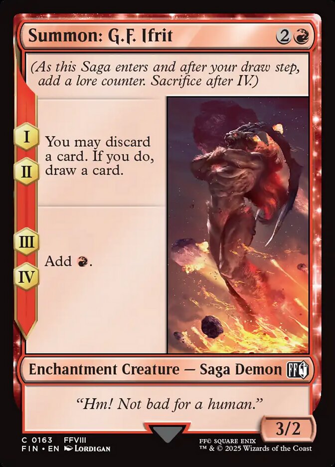 Summon: G.F. Ifrit 163 (FINAL FANTASY)  - Foil