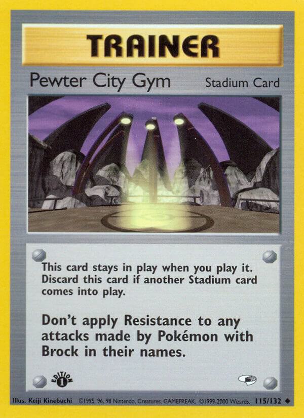 Pewter City Gym 115/132 (Gym Heroes)  - 1st Edition